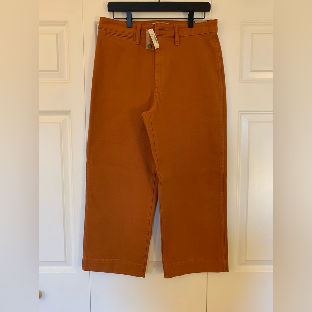 NWT Madewell size 30 slim Emmett wide leg cropped pants
